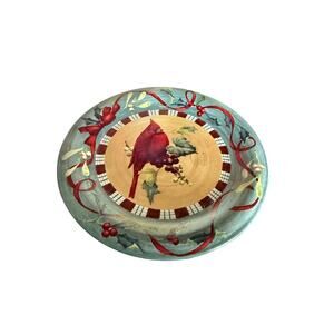 Lenox Winter Greetings Everyday CARDINAL 10.5" DINNER PLATE CHINA STONEWARE